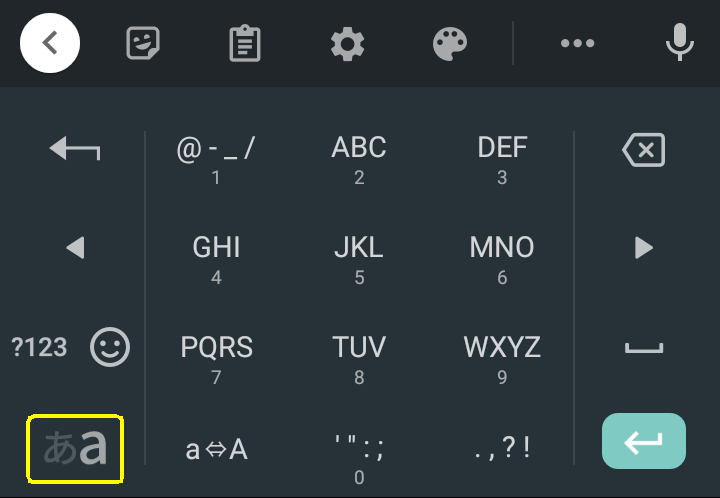 アルファベット入力になる