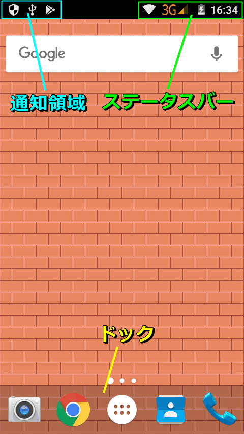 ホーム画面の名称と役割 Android活用術